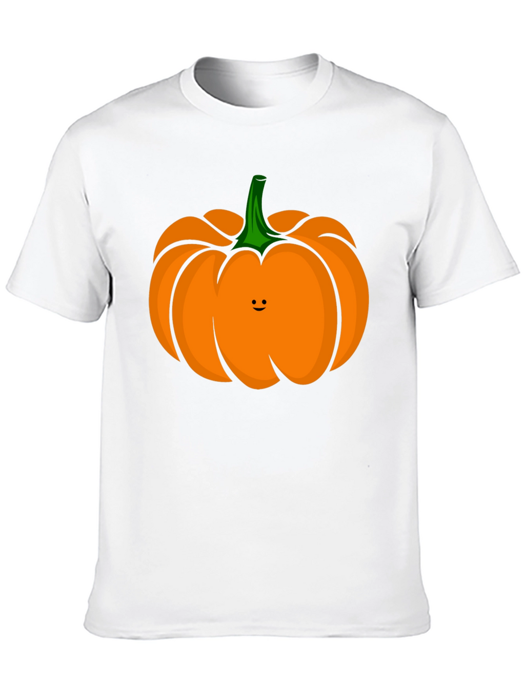 Cute Pumpkin Face Black T-Shirt