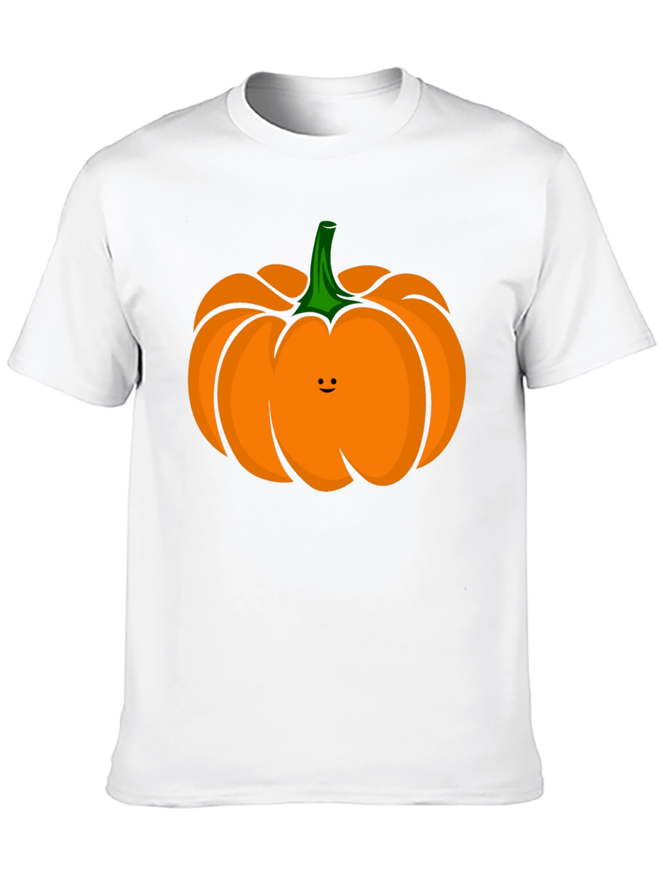 Cute Pumpkin Face Black T-Shirt