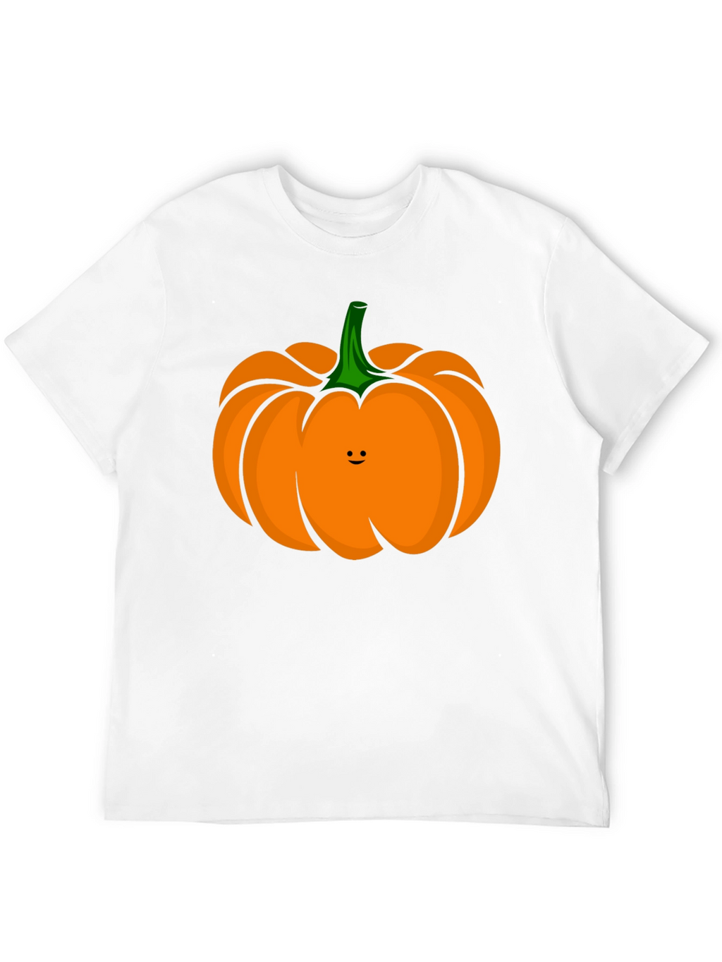 Cute Pumpkin Face Black T-Shirt