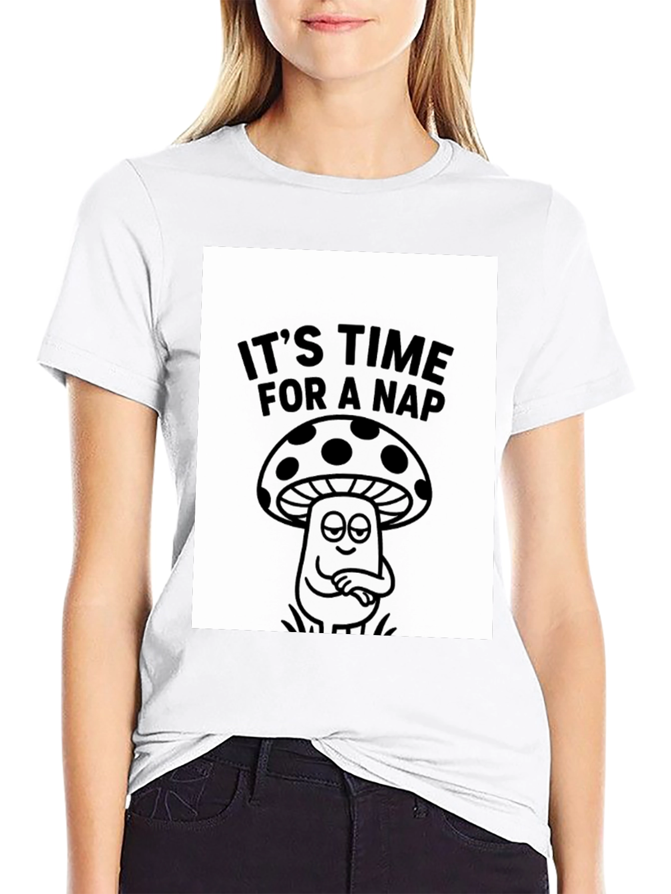 Its Time For a Nap Mushroom Graphic Tee