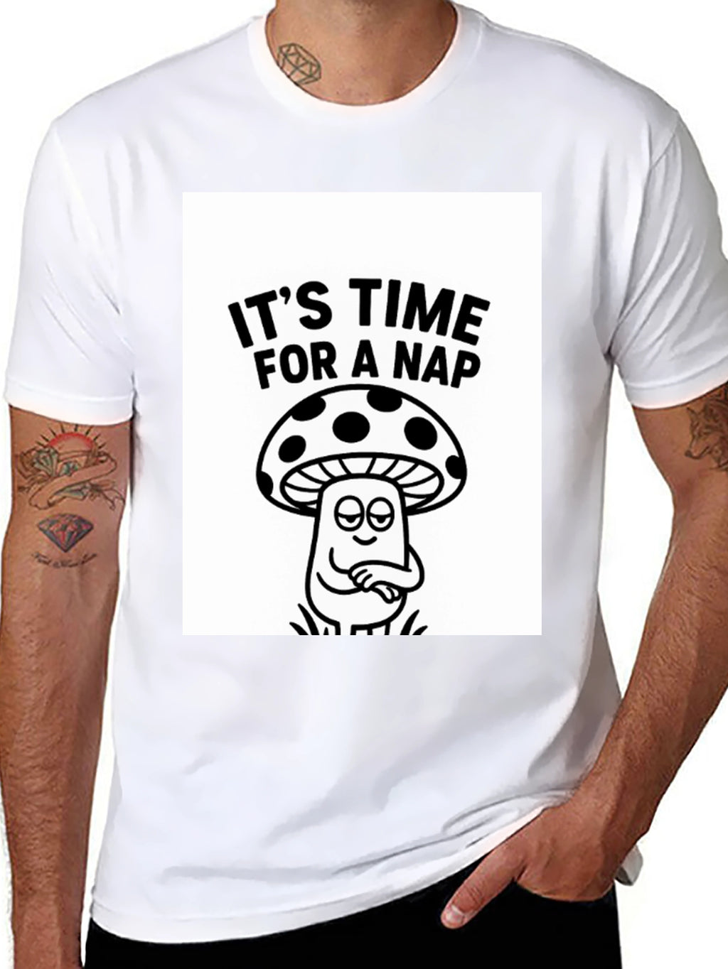 Its Time For a Nap Mushroom Graphic Tee