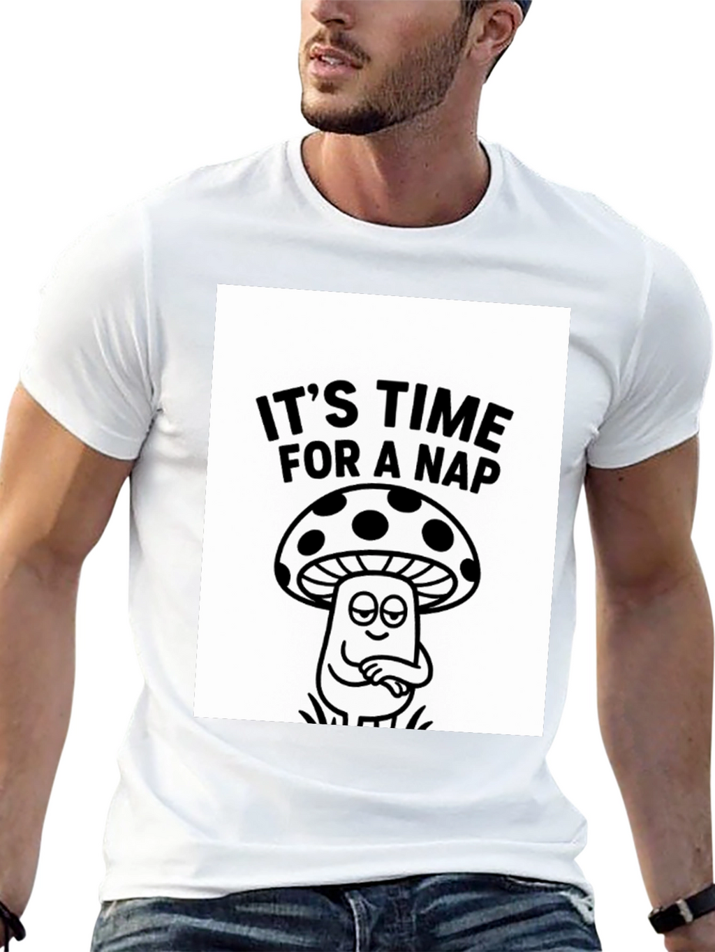 Its Time For a Nap Mushroom Graphic Tee