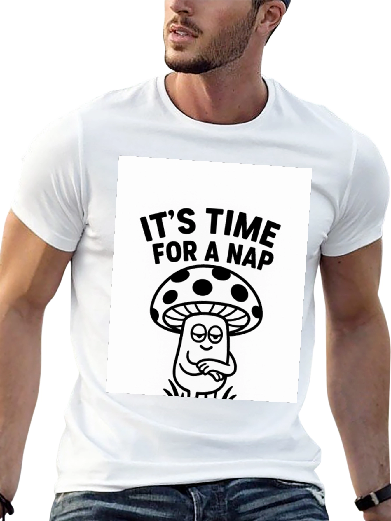 Its Time For a Nap Mushroom Graphic Tee