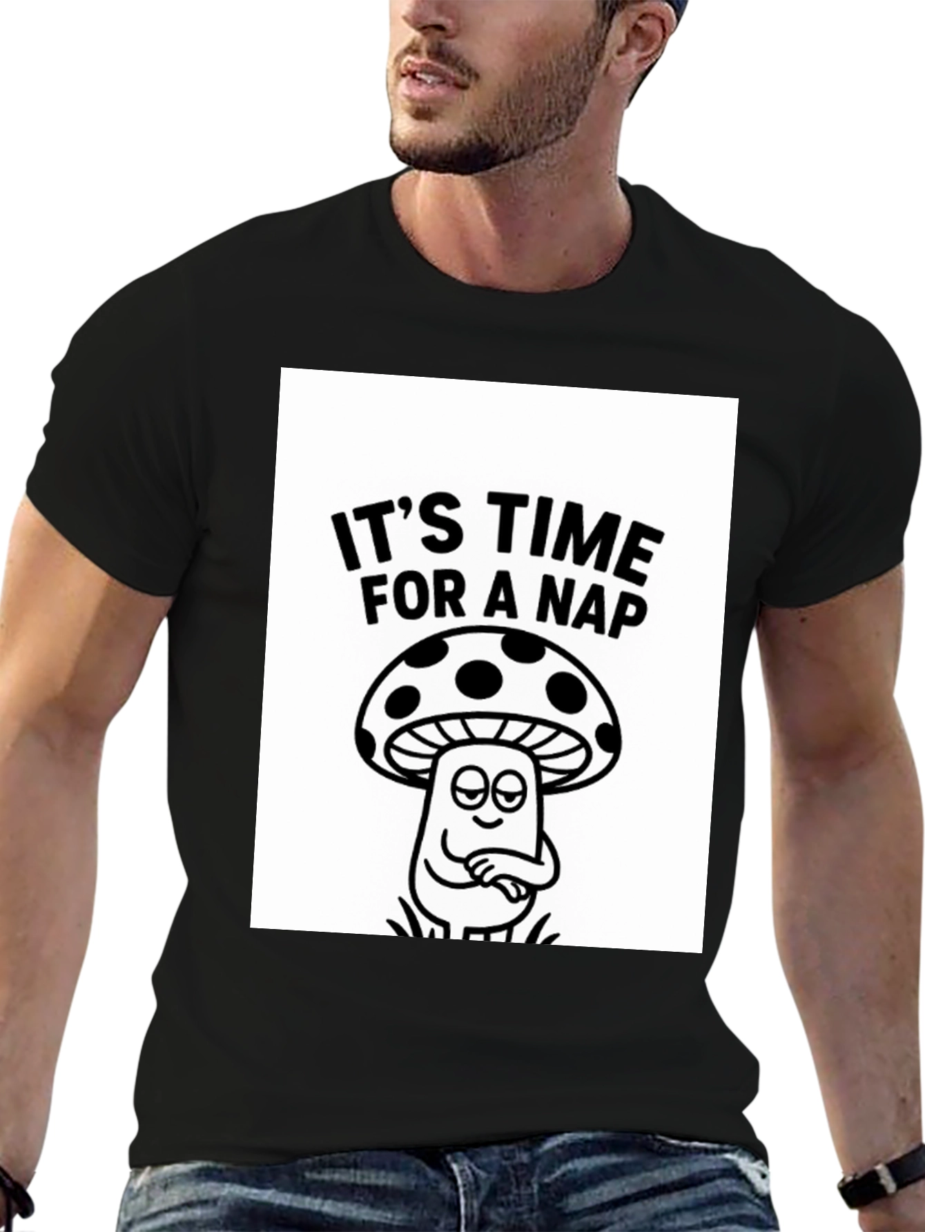 Its Time For a Nap Mushroom Graphic Tee