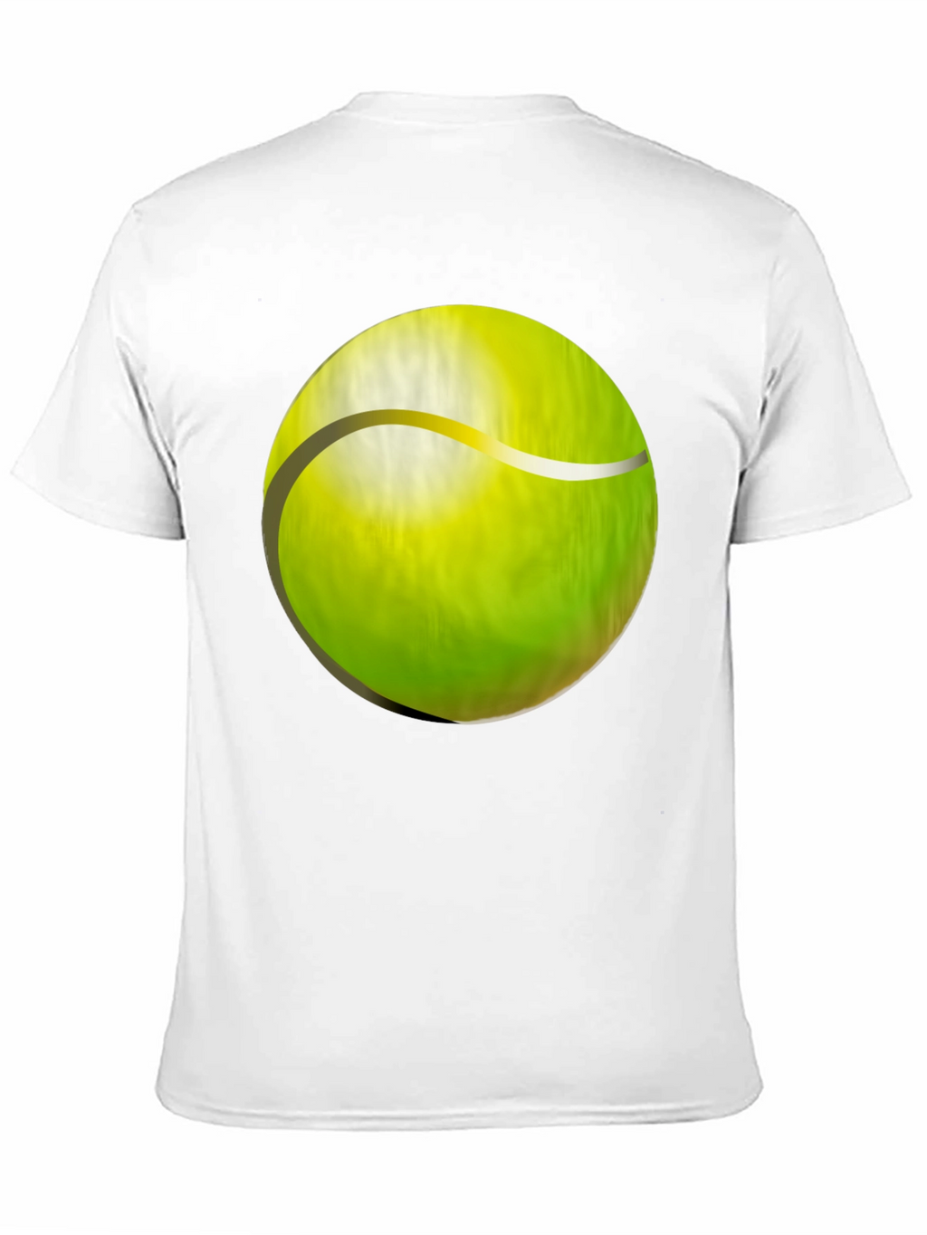 Tennis Ball Graphic T-Shirt - Black Cotton Tee