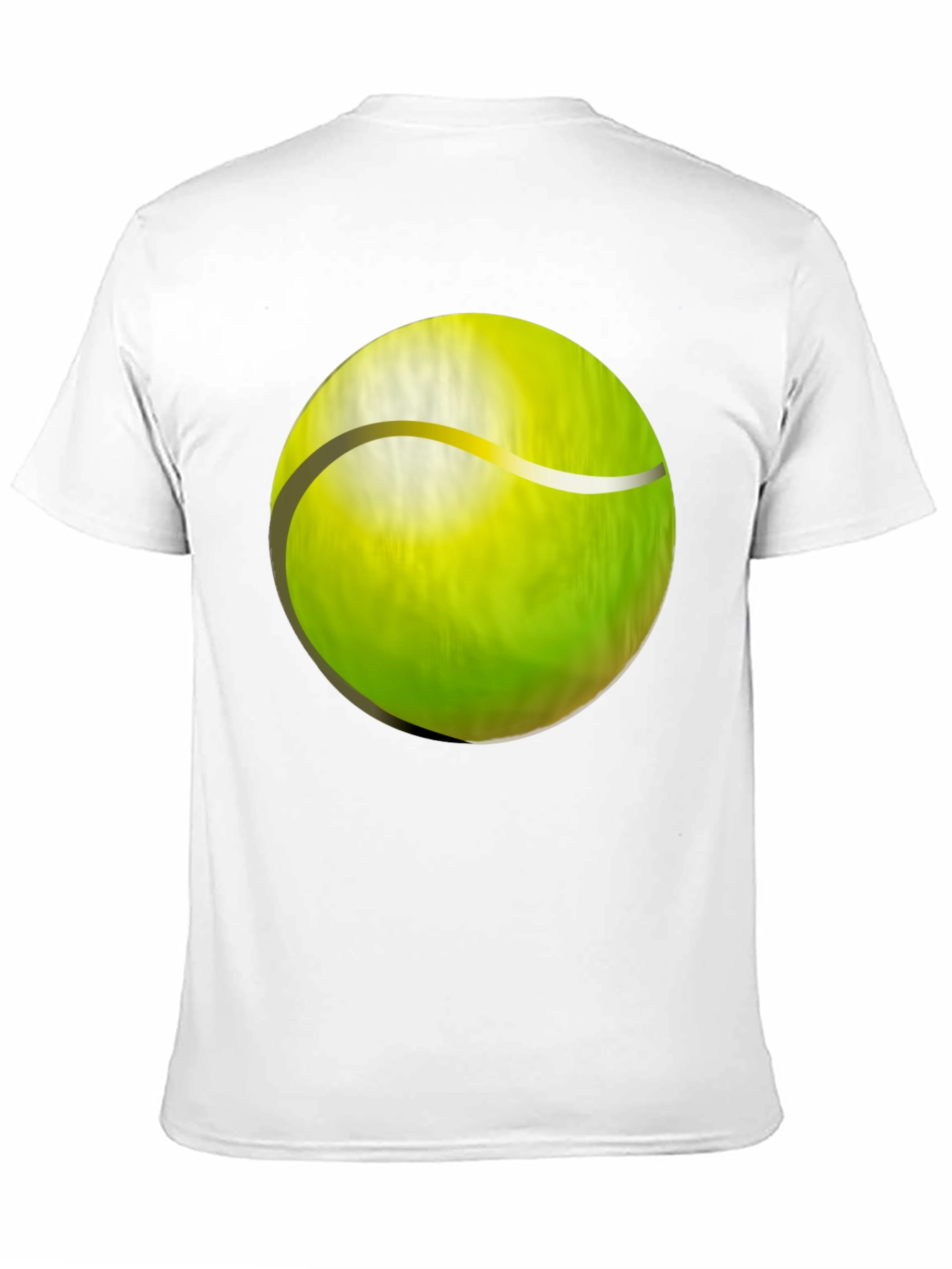 Tennis Ball Graphic T-Shirt - Black Cotton Tee