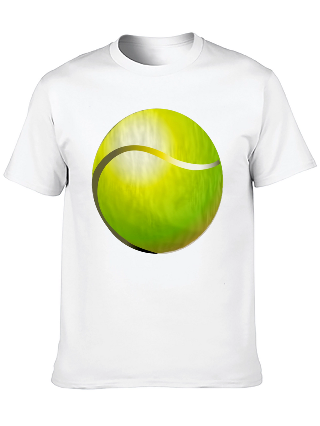 Tennis Ball Graphic T-Shirt - Black Cotton Tee