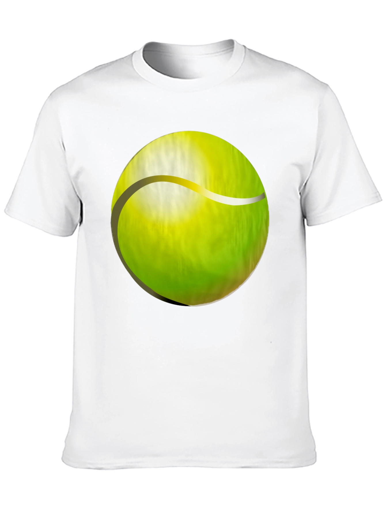 Tennis Ball Graphic T-Shirt - Black Cotton Tee