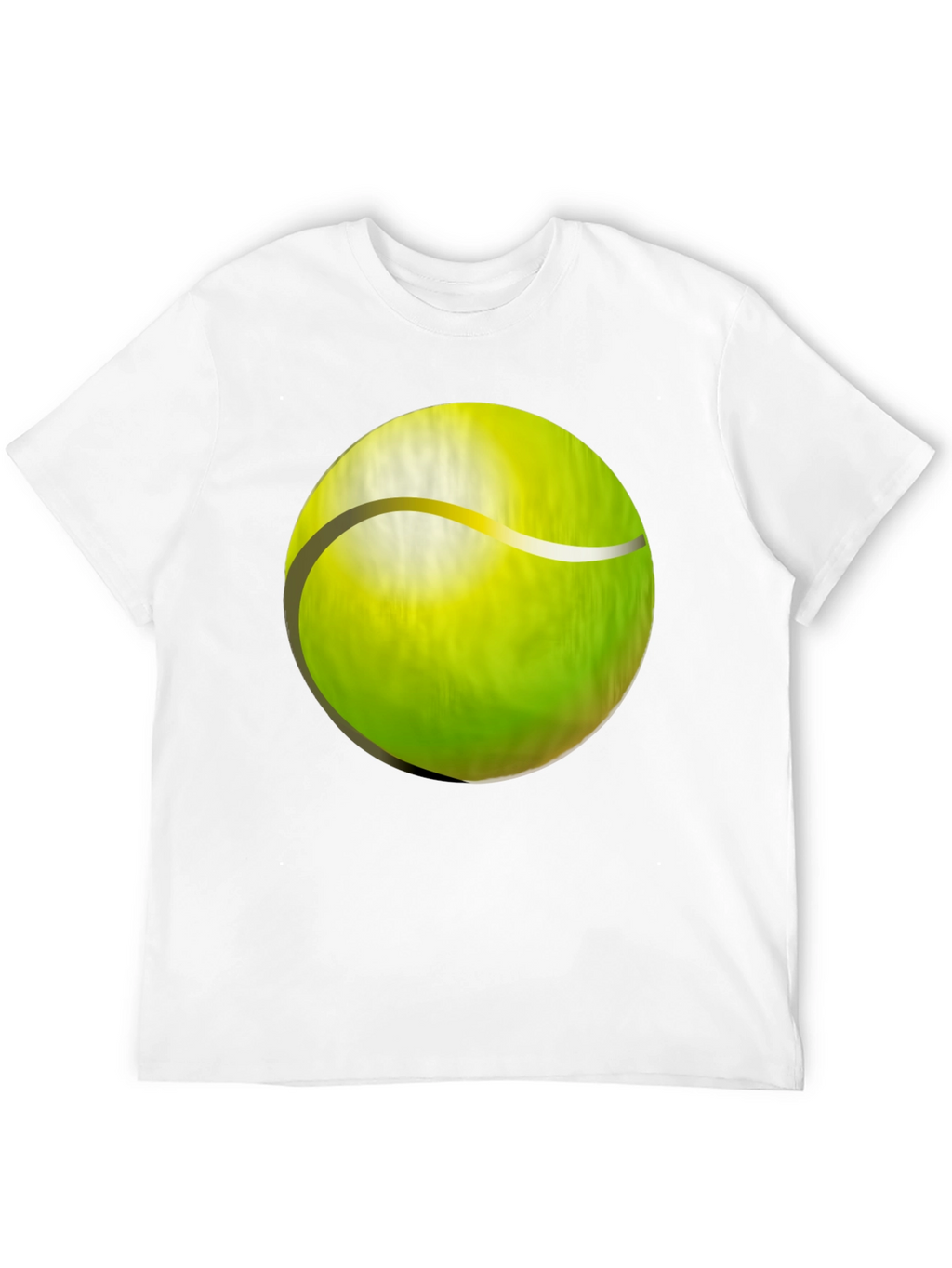 Tennis Ball Graphic T-Shirt - Black Cotton Tee