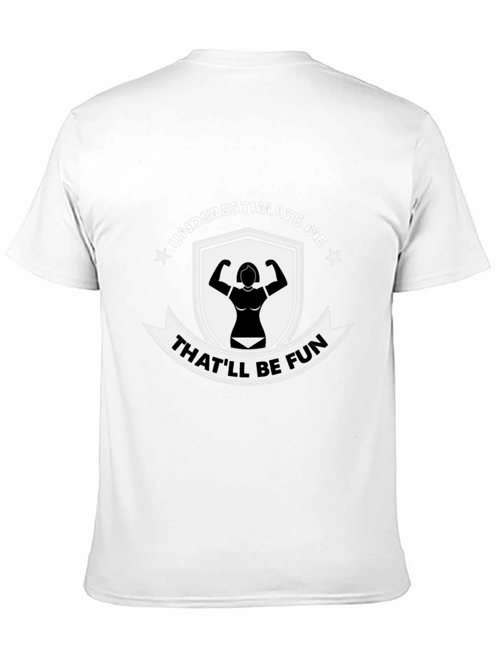 Underestimate Me Black Graphic Tee