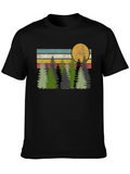 Retro Forest T-Shirt - Nature Inspired Graphic Tee