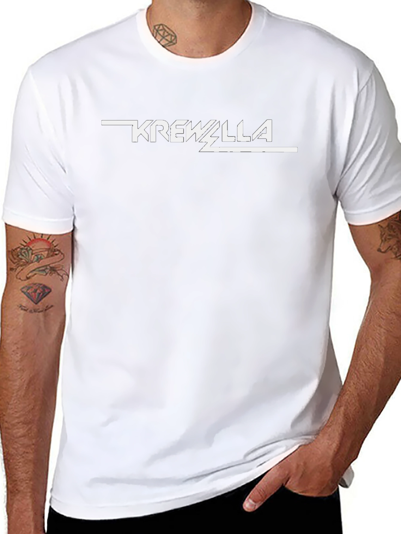 Krewella Black Graphic Tee - Band Logo
