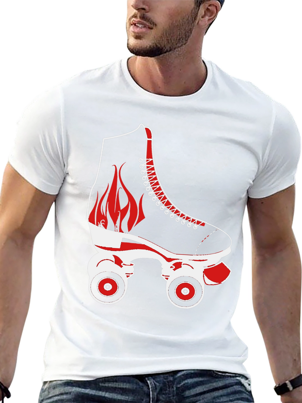Retro Roller Skate Graphic Tee
