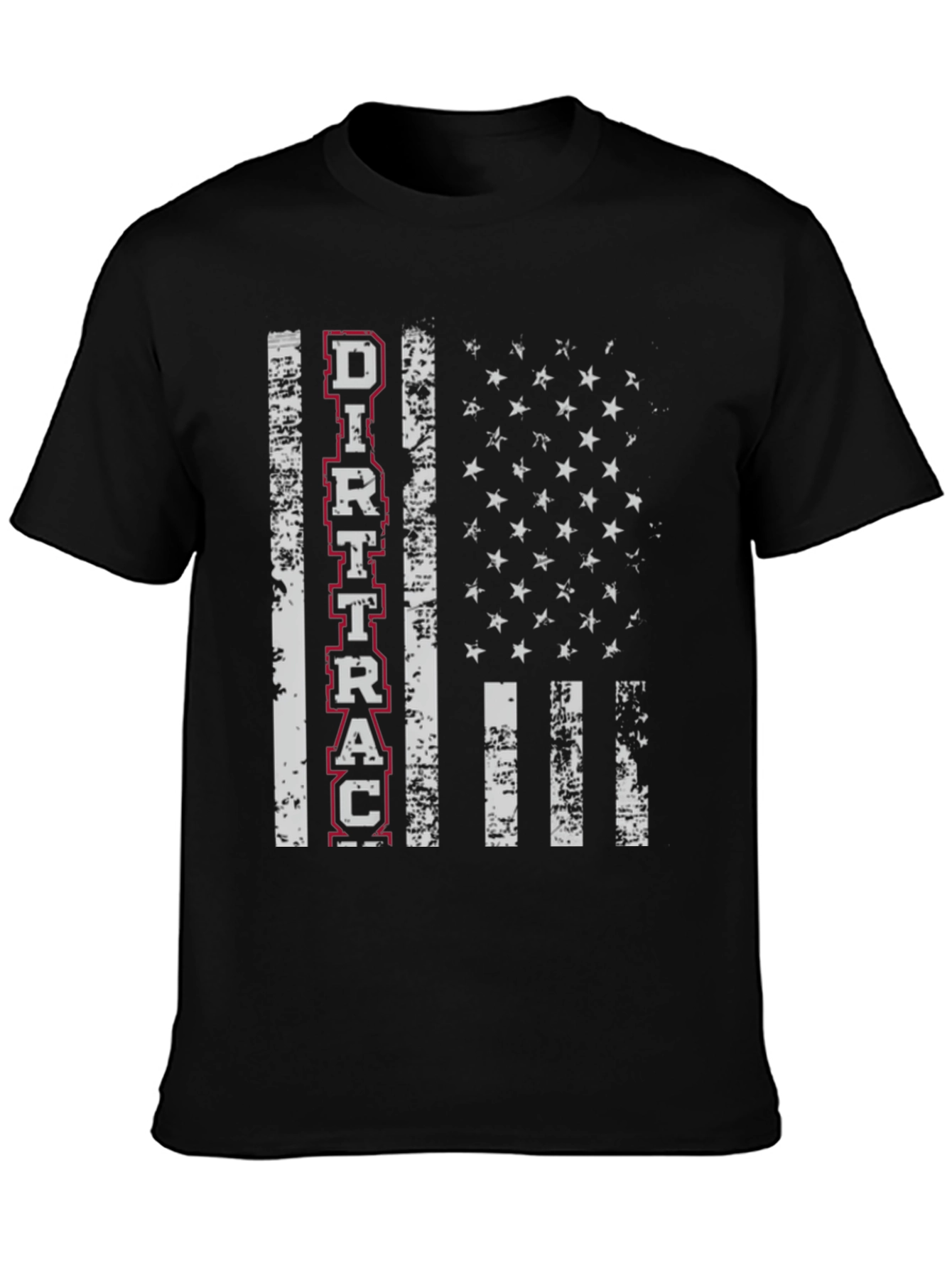 Dirt Track Flag Graphic Tee - Racing Fan Apparel