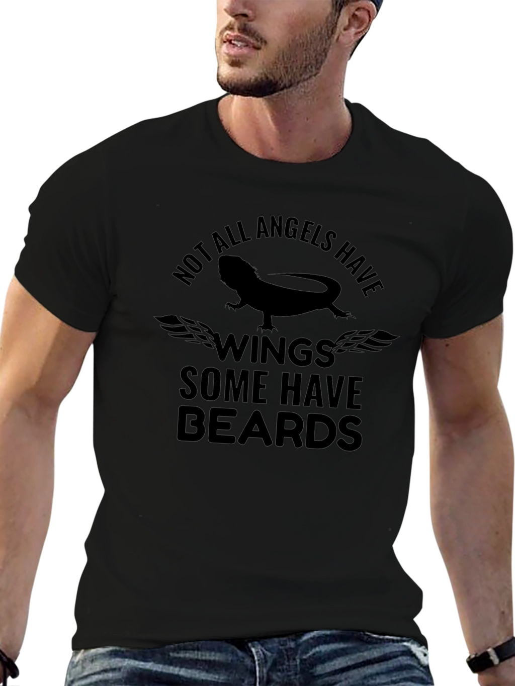Bearded Dragon Angel Wings T-Shirt