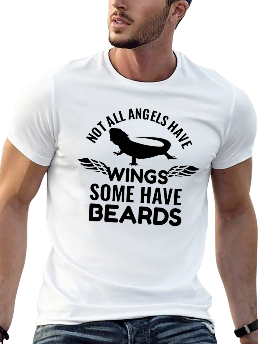 Bearded Dragon Angel Wings T-Shirt