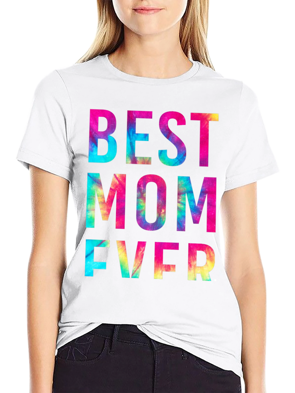 Best Mom Ever Tie Dye Graphic T-Shirt