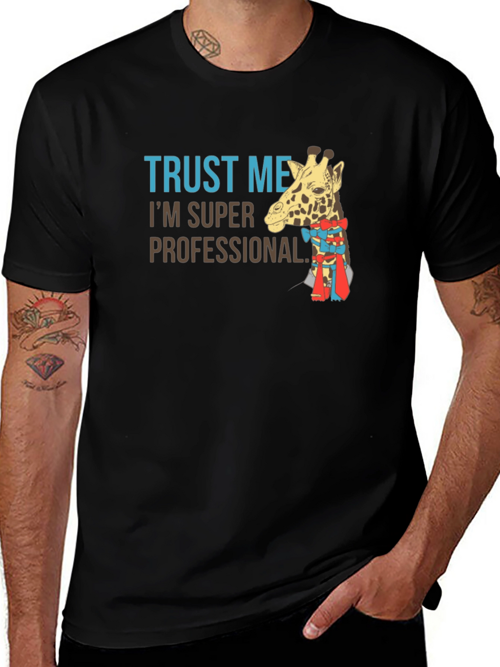 Trust Me Im a Professional Giraffe T-Shirt