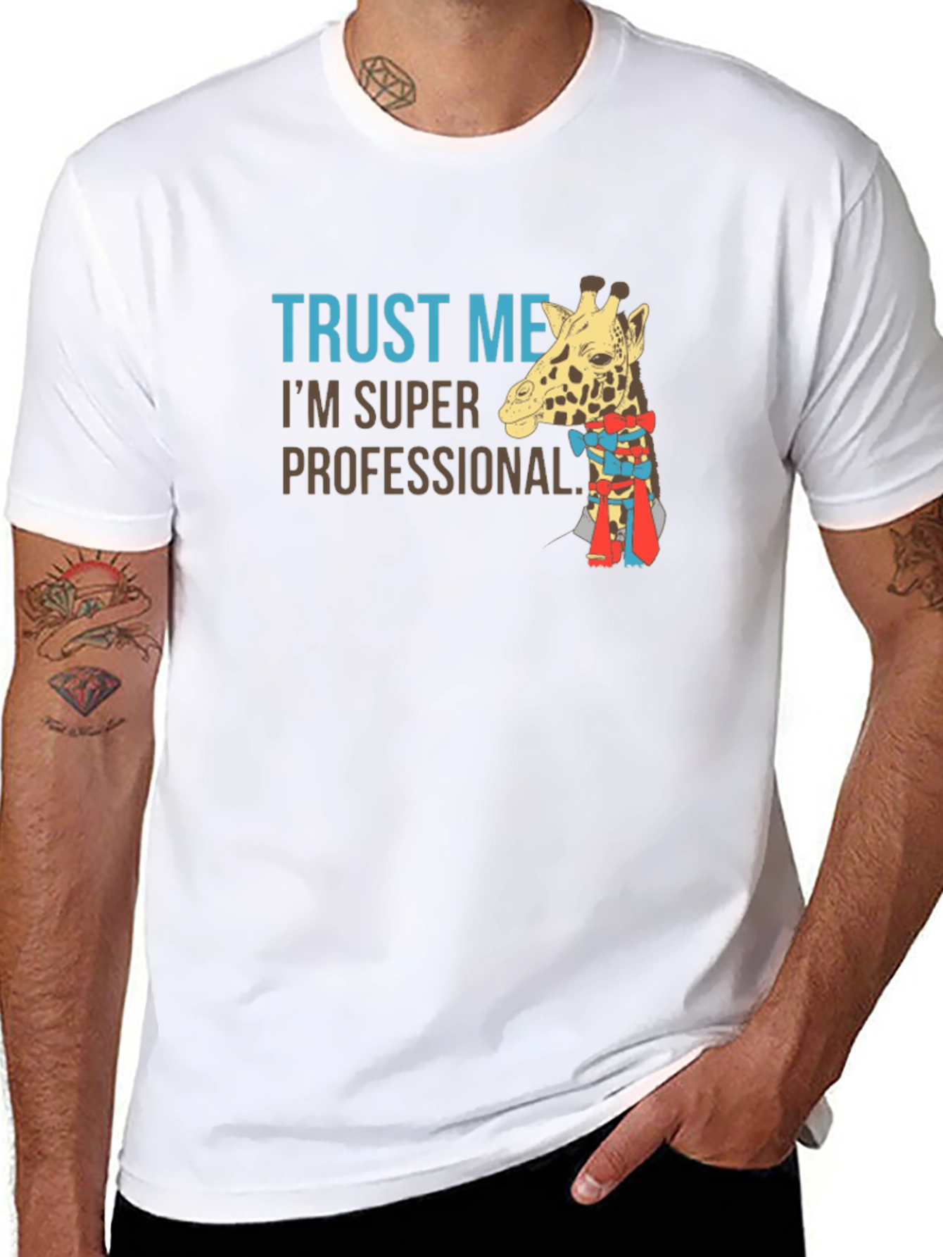Trust Me Im a Professional Giraffe T-Shirt