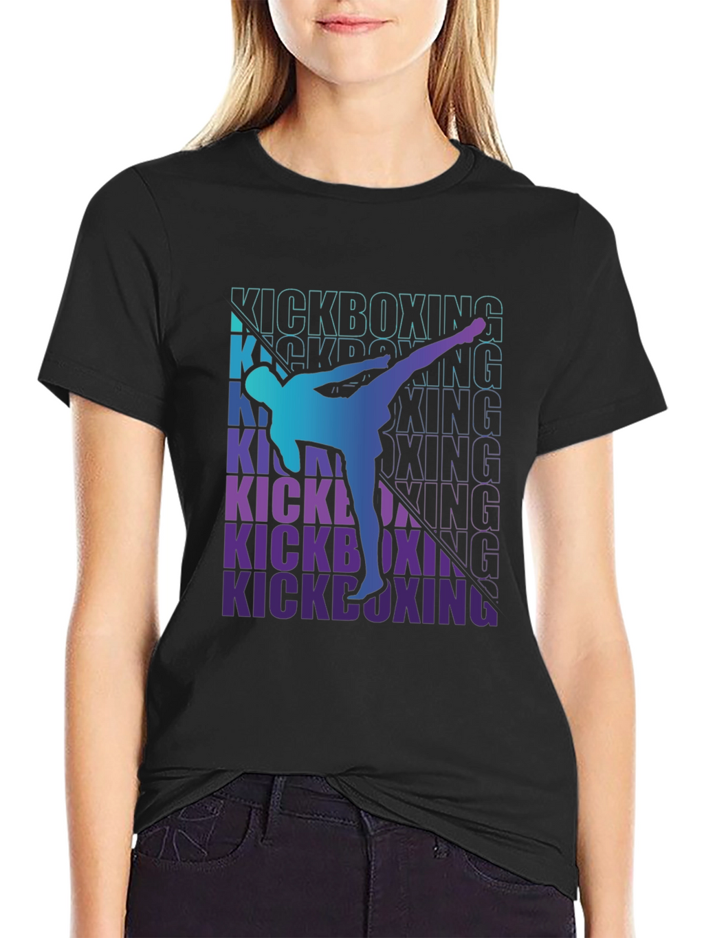 Kickboxing Graphic Tee - Martial Arts Design