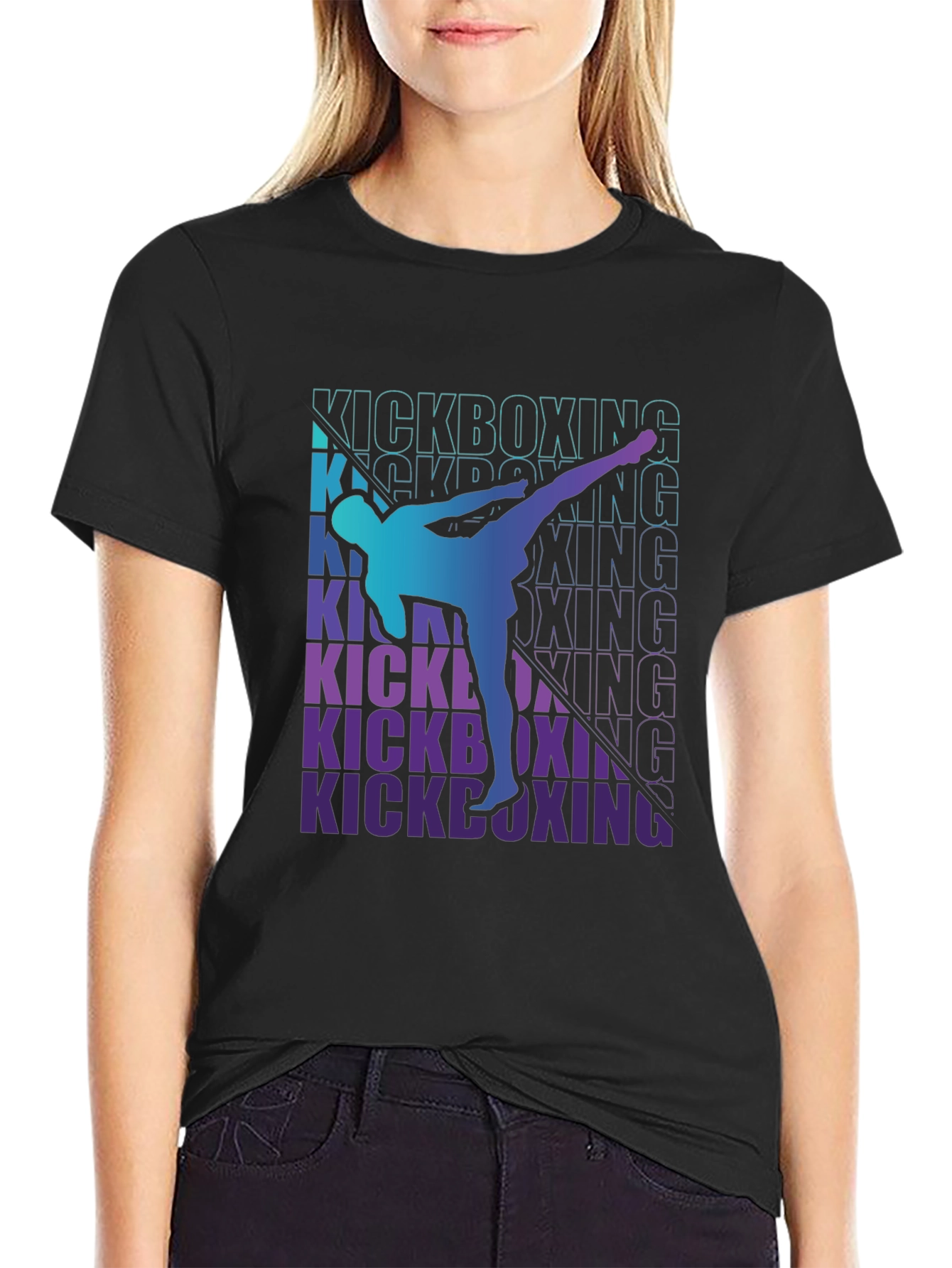 Kickboxing Graphic Tee - Martial Arts Design