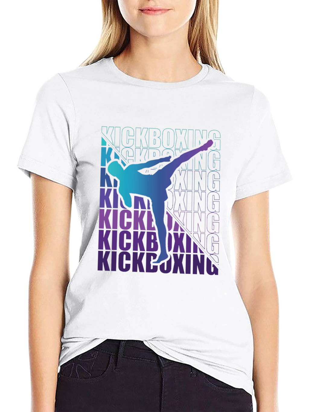 Kickboxing Graphic Tee - Martial Arts Design