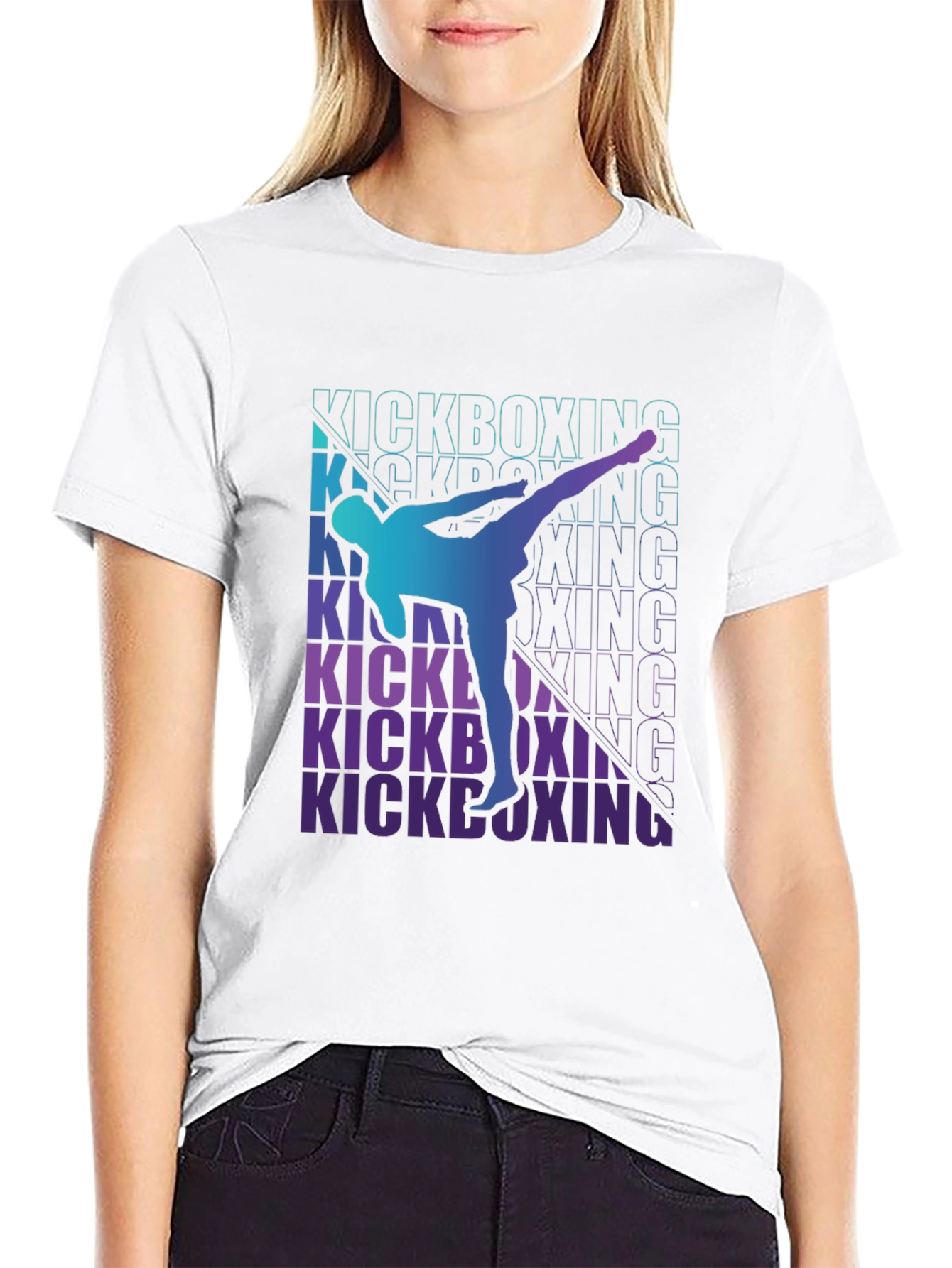 Kickboxing Graphic Tee - Martial Arts Design