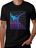 Kickboxing Graphic Tee - Martial Arts Design