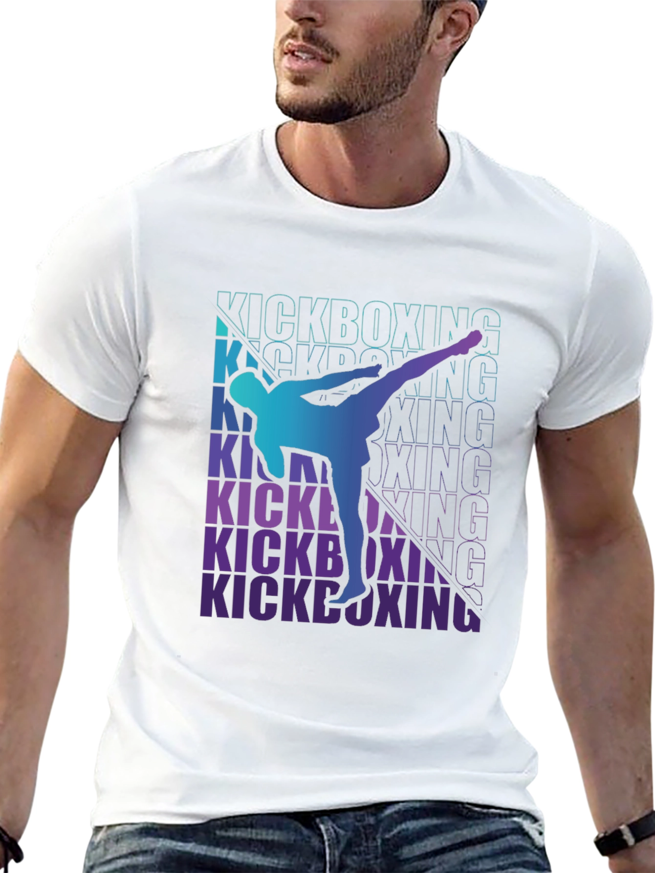 Kickboxing Graphic Tee - Martial Arts Design