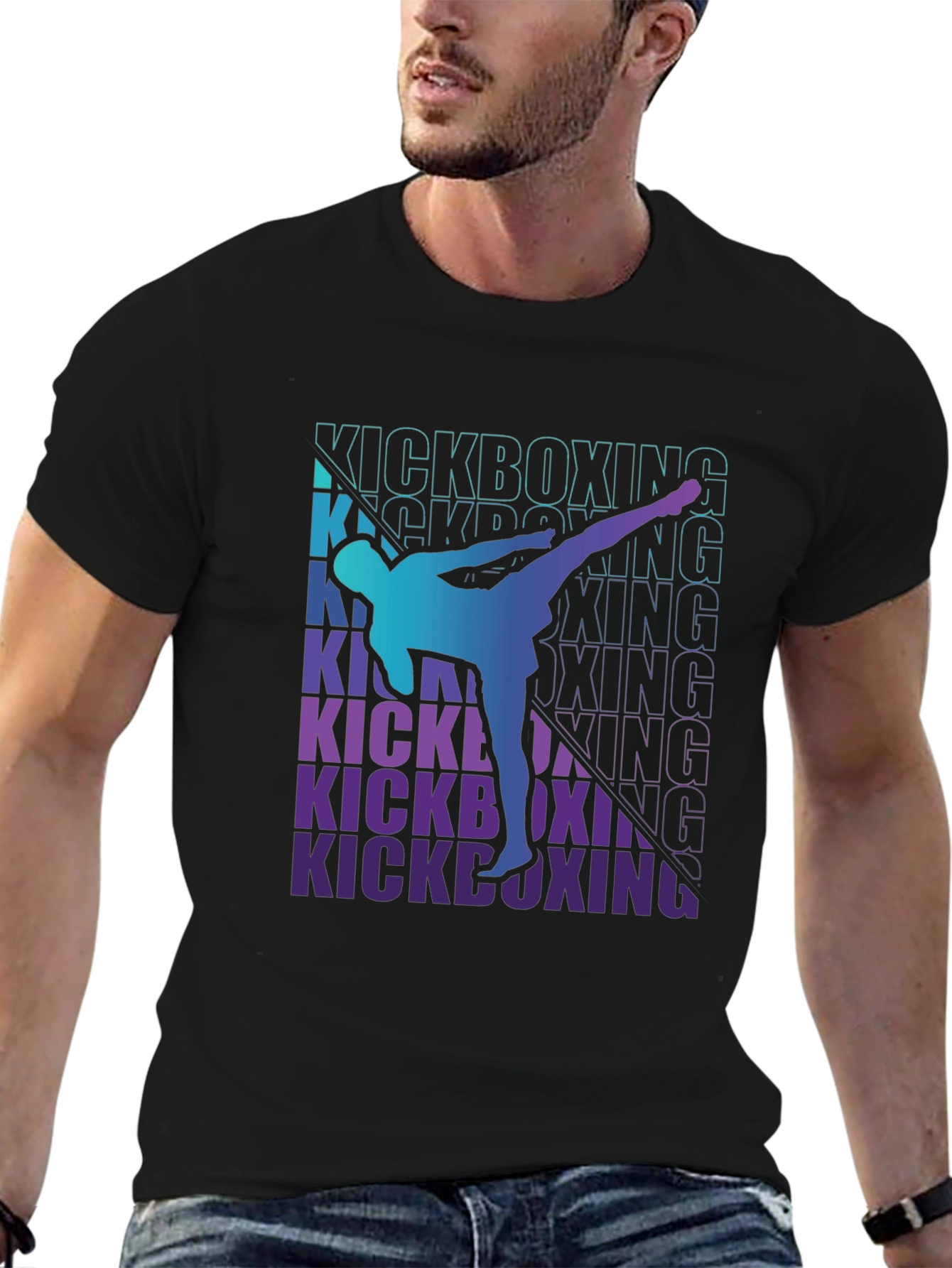 Kickboxing Graphic Tee - Martial Arts Design