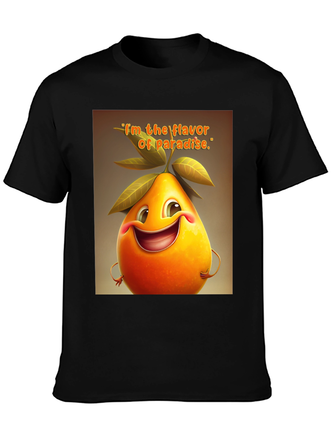 Flavor of Paradise Graphic Tee - Premium Black T-Shirt