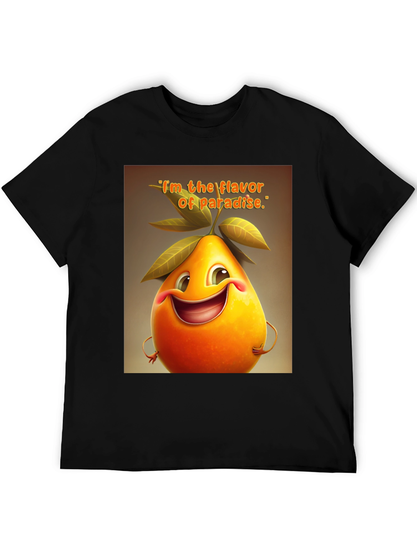Flavor of Paradise Graphic Tee - Premium Black T-Shirt