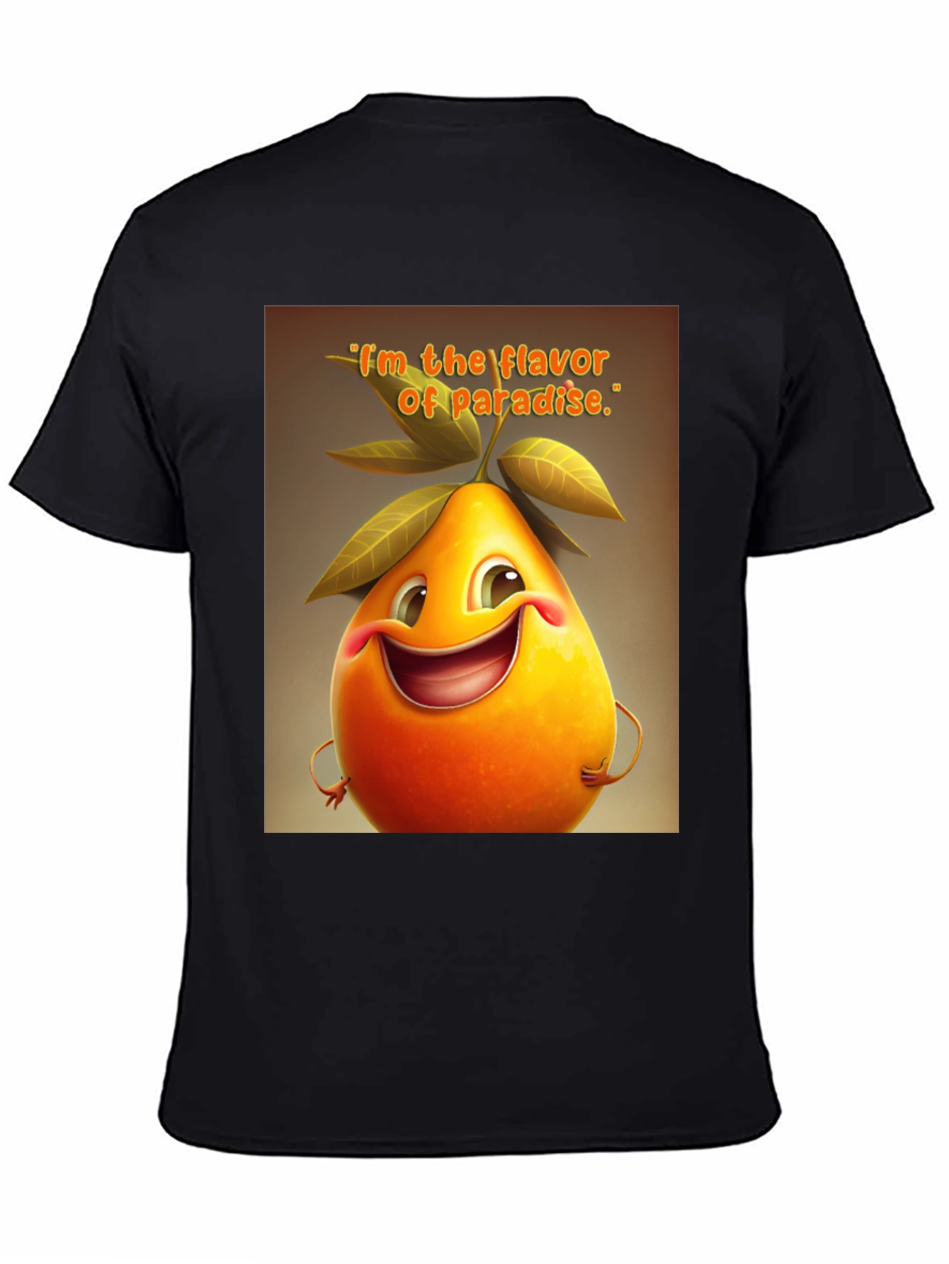 Flavor of Paradise Graphic Tee - Premium Black T-Shirt
