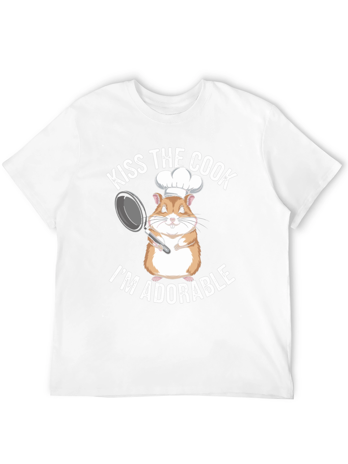 Kiss the Cook T-Shirt - Adorable Hamster Chef