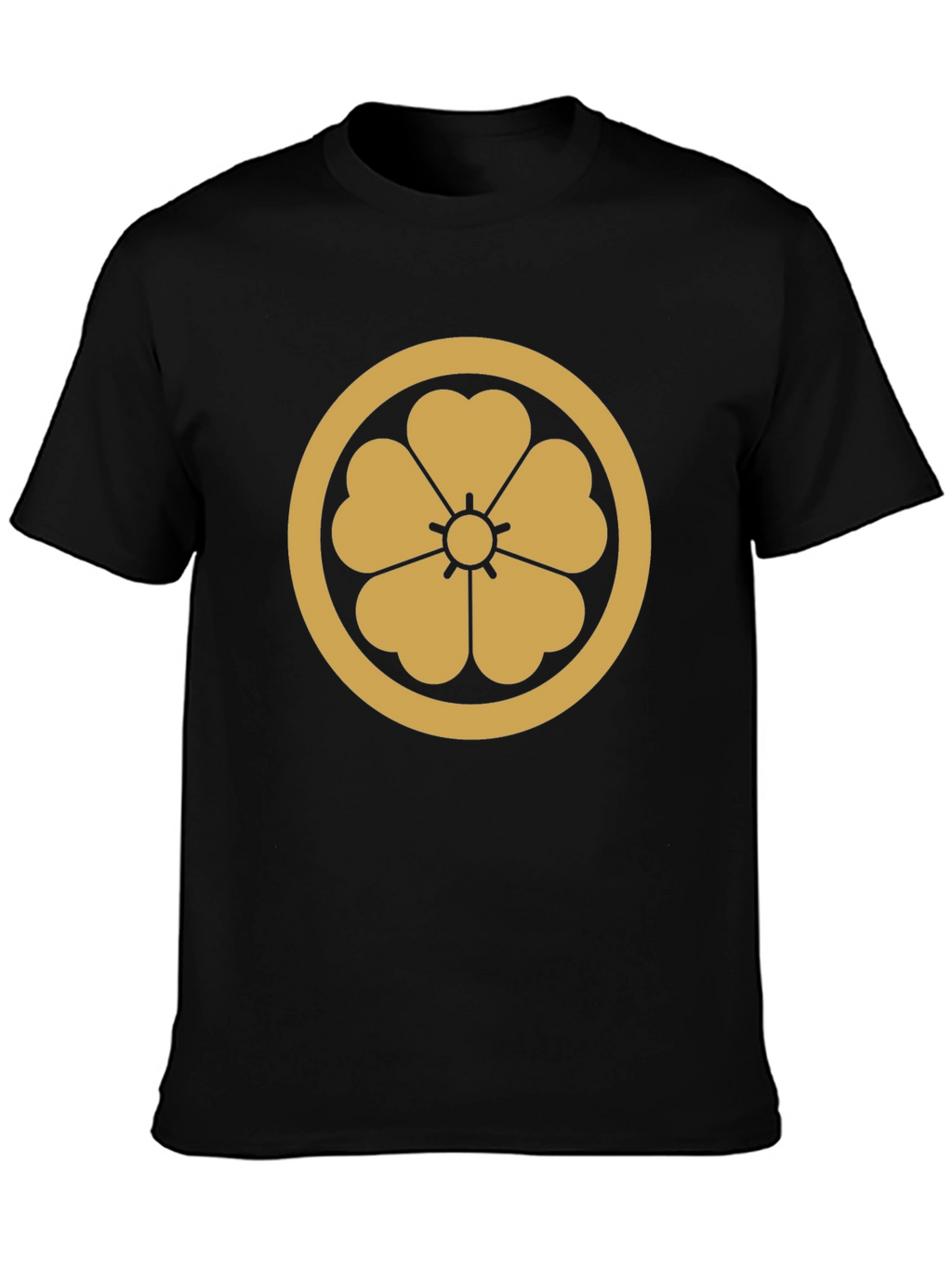 Samurai Clan Mon Black T-Shirt