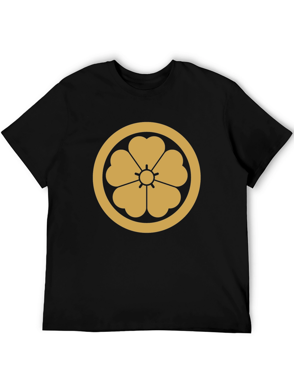 Samurai Clan Mon Black T-Shirt