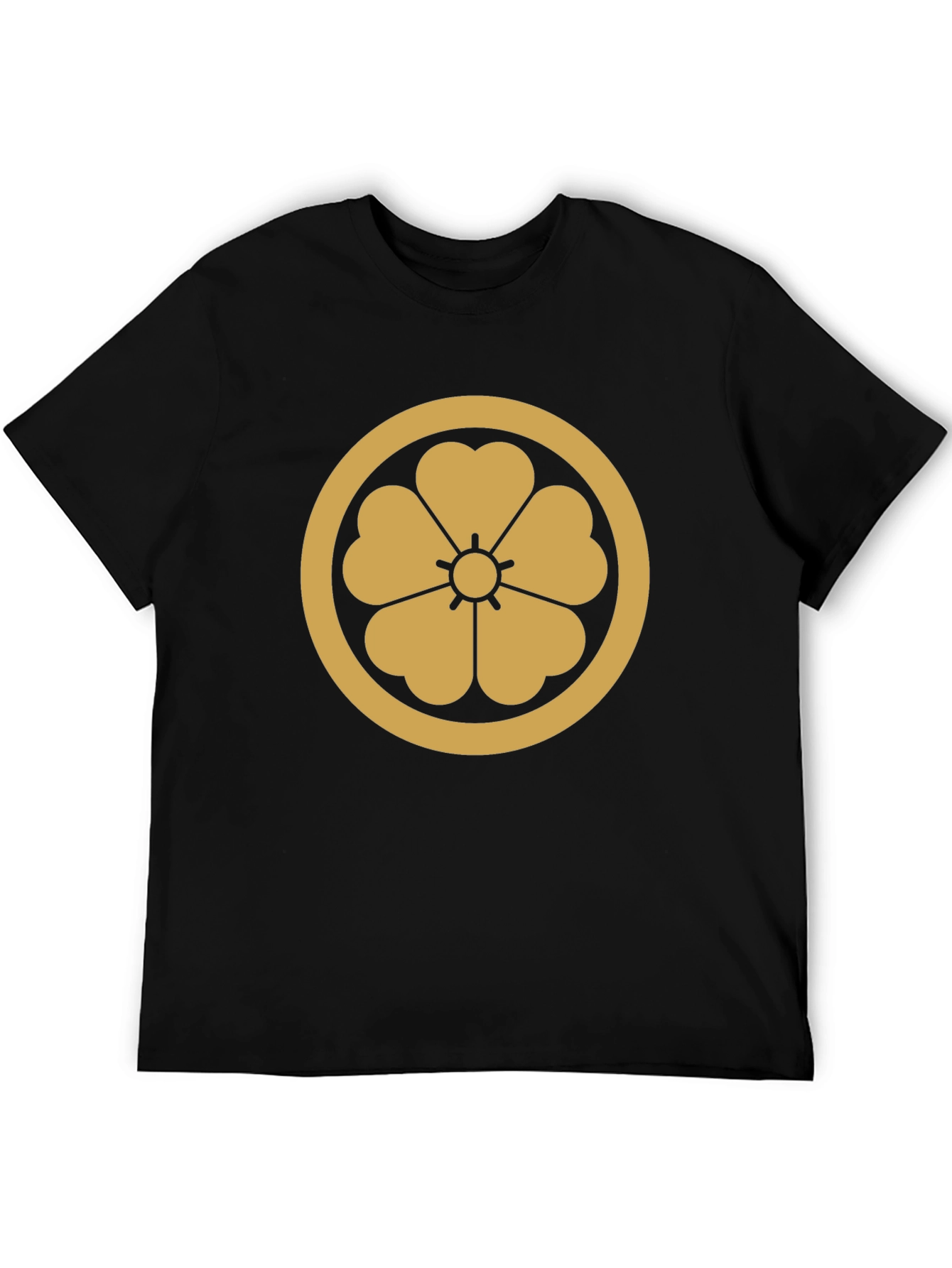 Samurai Clan Mon Black T-Shirt