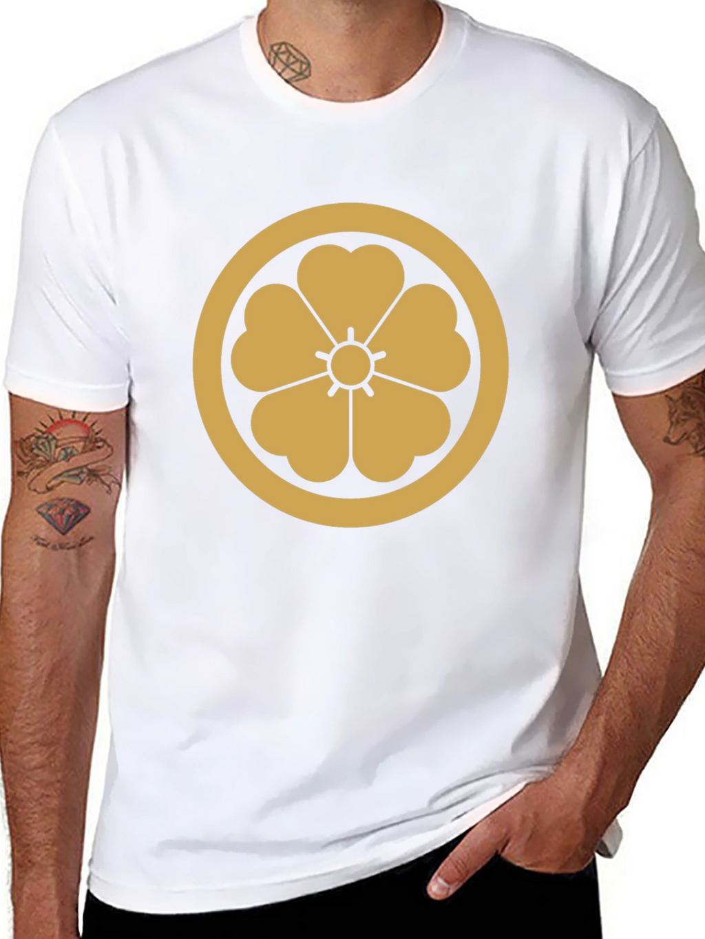 Samurai Clan Mon Black T-Shirt