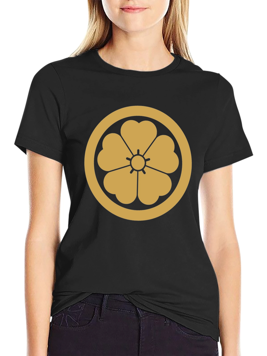 Samurai Clan Mon Black T-Shirt