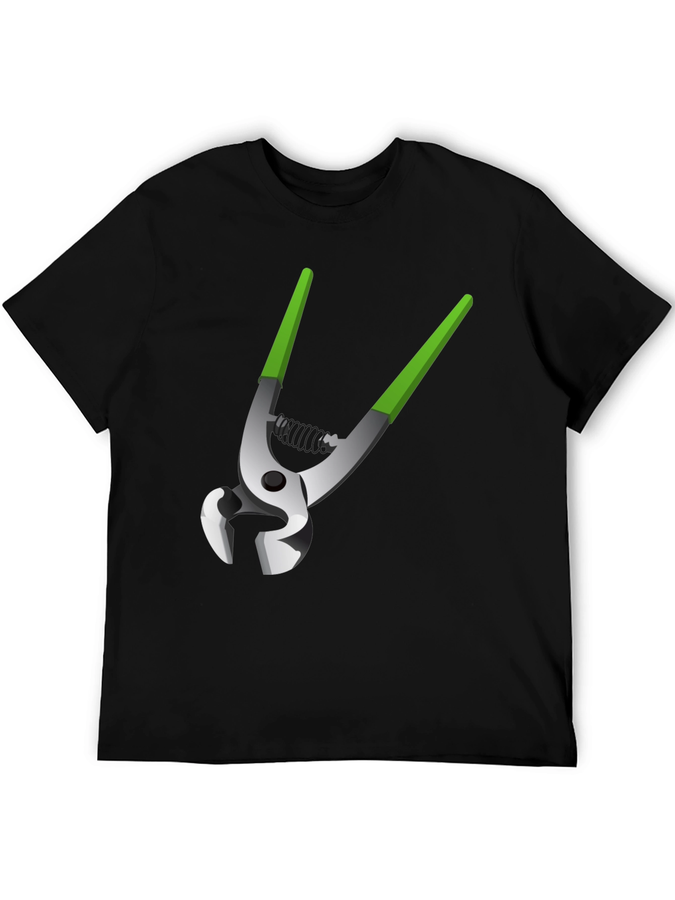 Novelty Pliers Graphic Tee - Black Cotton Blend