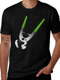 Novelty Pliers Graphic Tee - Black Cotton Blend