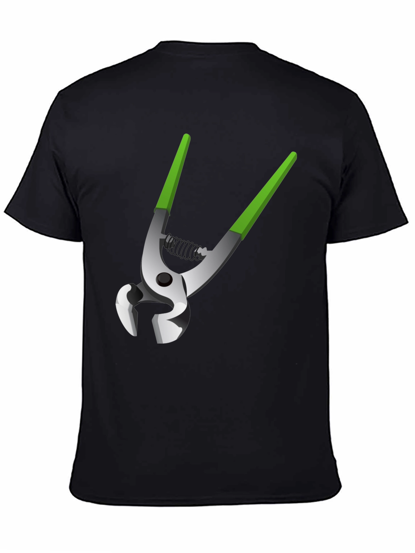 Novelty Pliers Graphic Tee - Black Cotton Blend