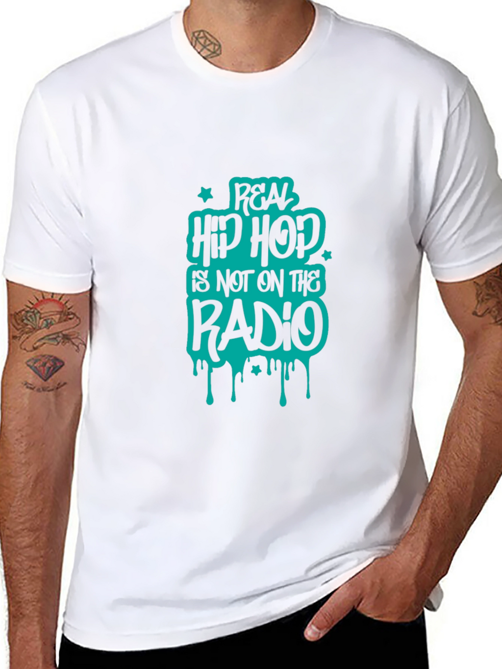 Real Hip Hop T-Shirt - Cool Graphic Tee