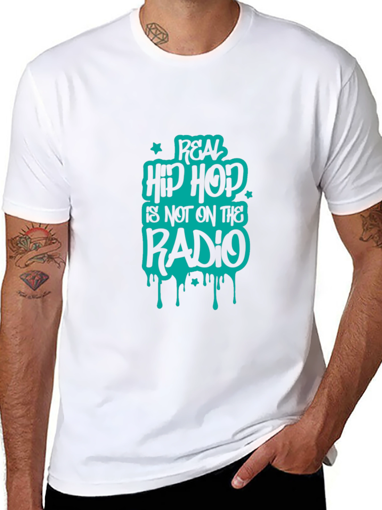 Real Hip Hop T-Shirt - Cool Graphic Tee