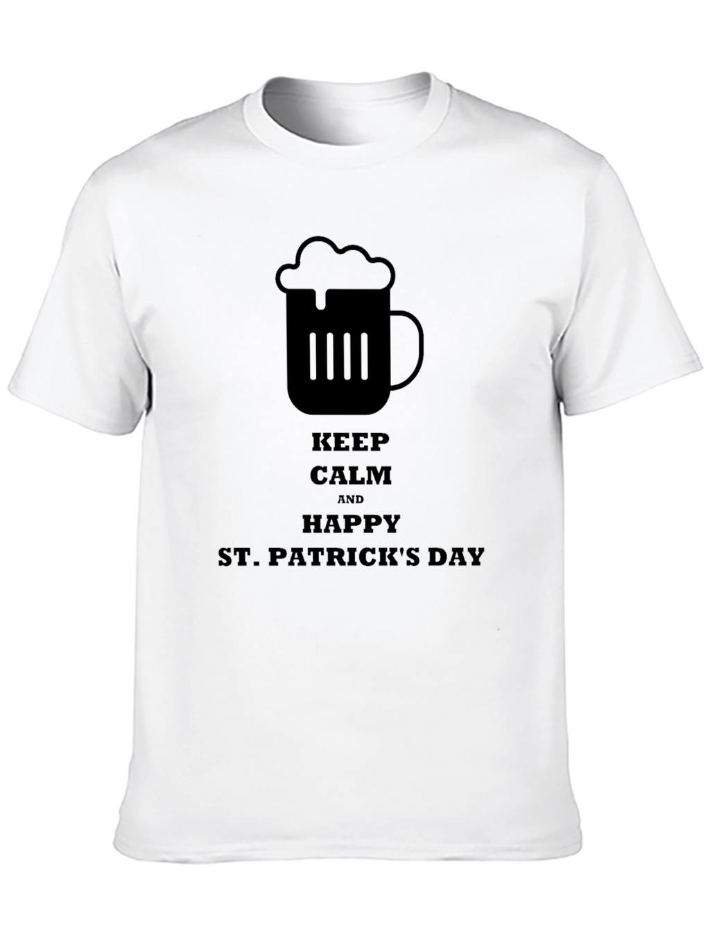 Keep Calm St. Patricks Day Black T-Shirt