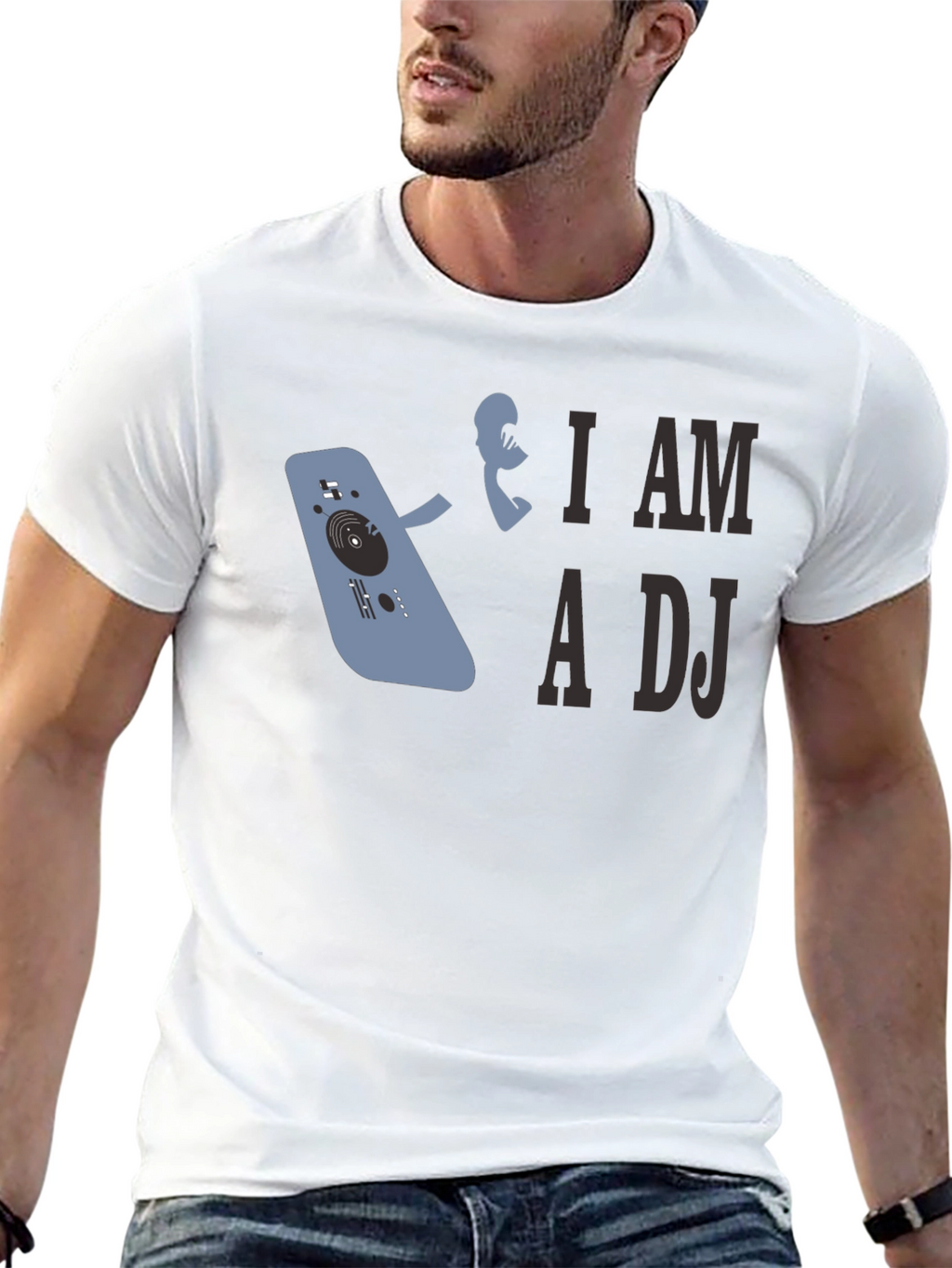 I am a DJ Black T-Shirt