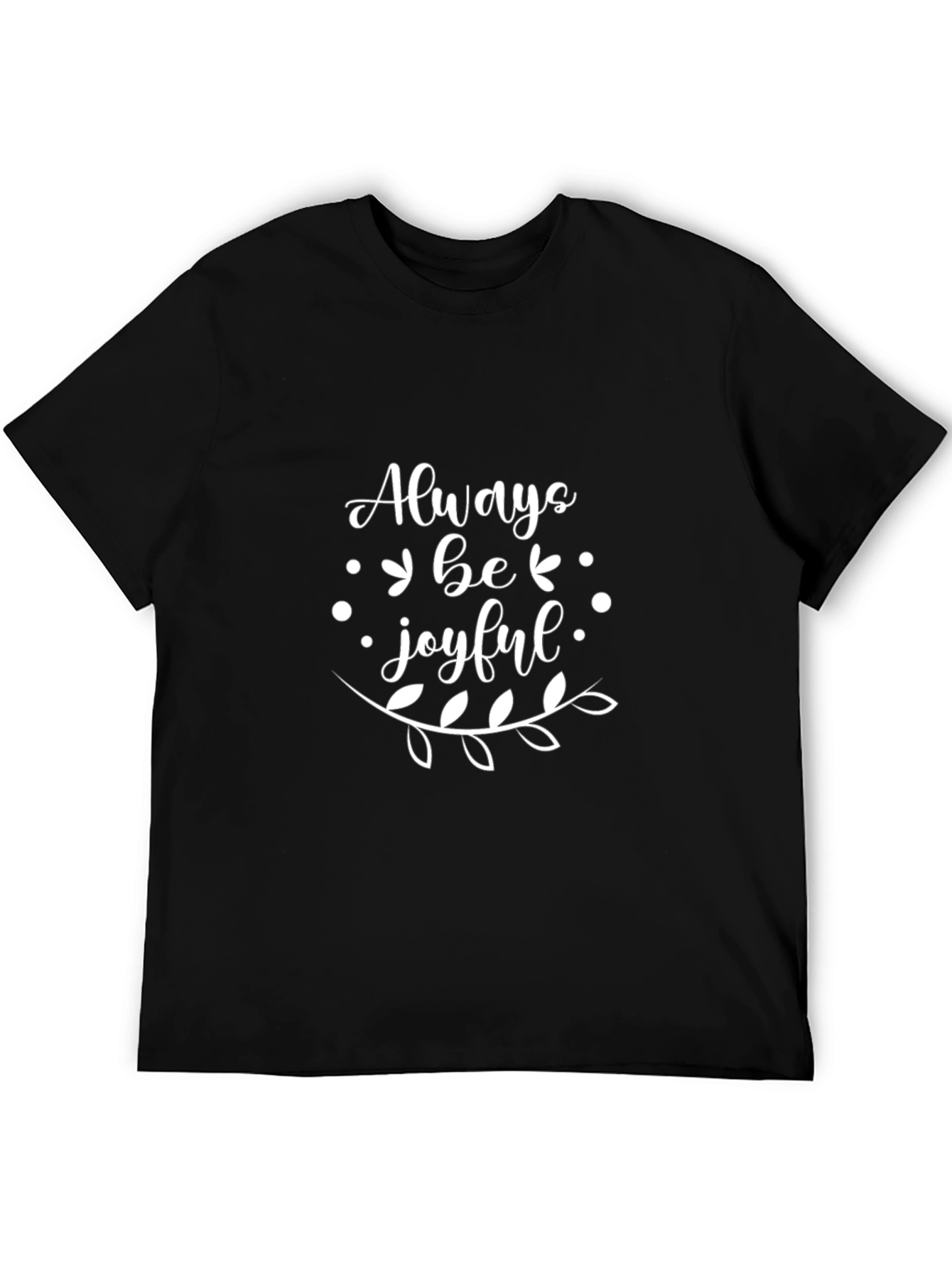 Always Be Joyful Black Graphic Tee