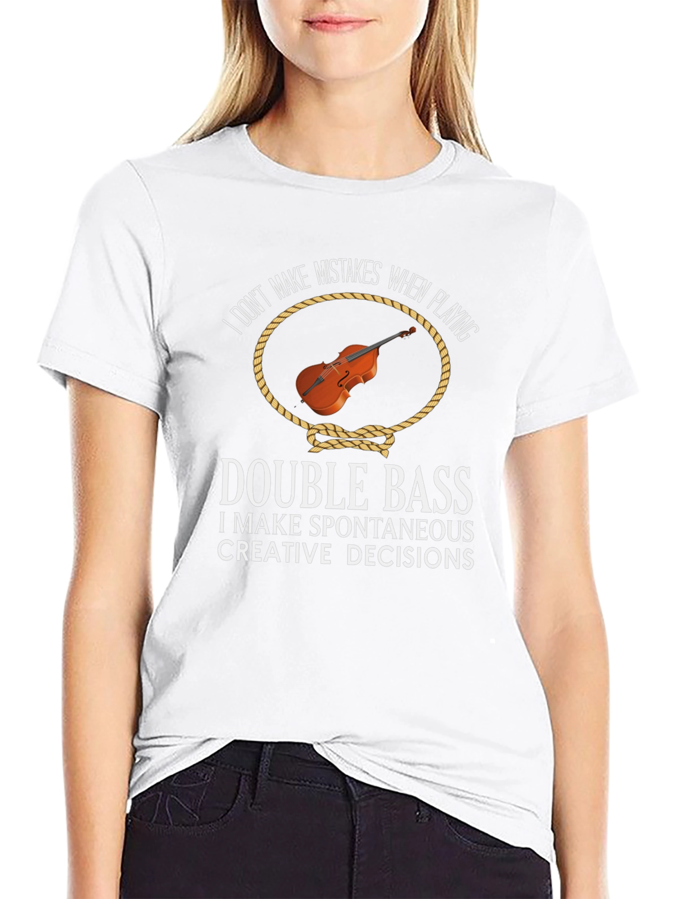 Double Bass Creative Decisions Graphic Tee