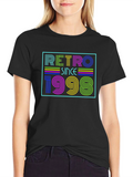 Retro Since 1998 Graphic Tee - Black