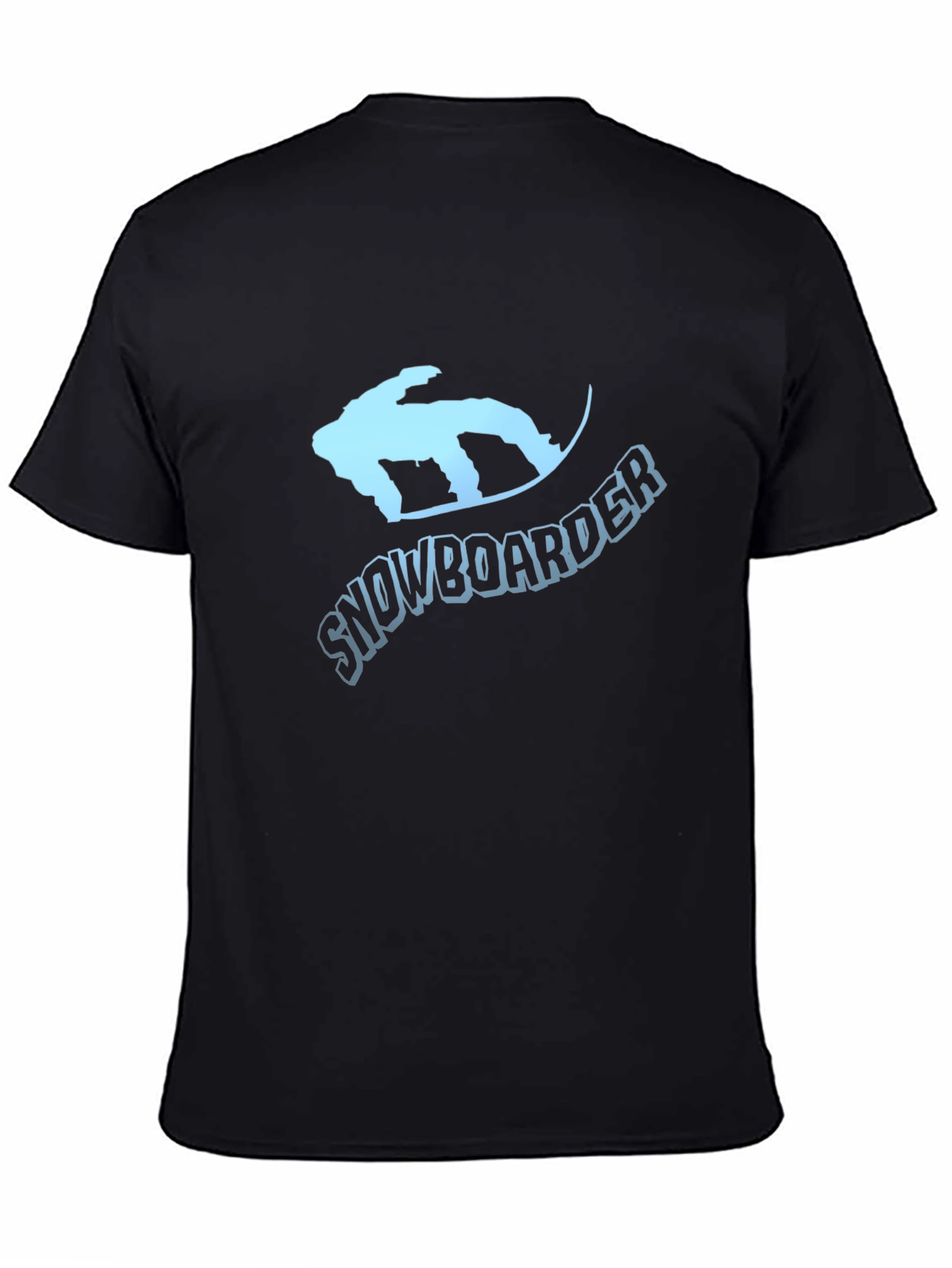 Snowboarder Graphic T-Shirt - Black